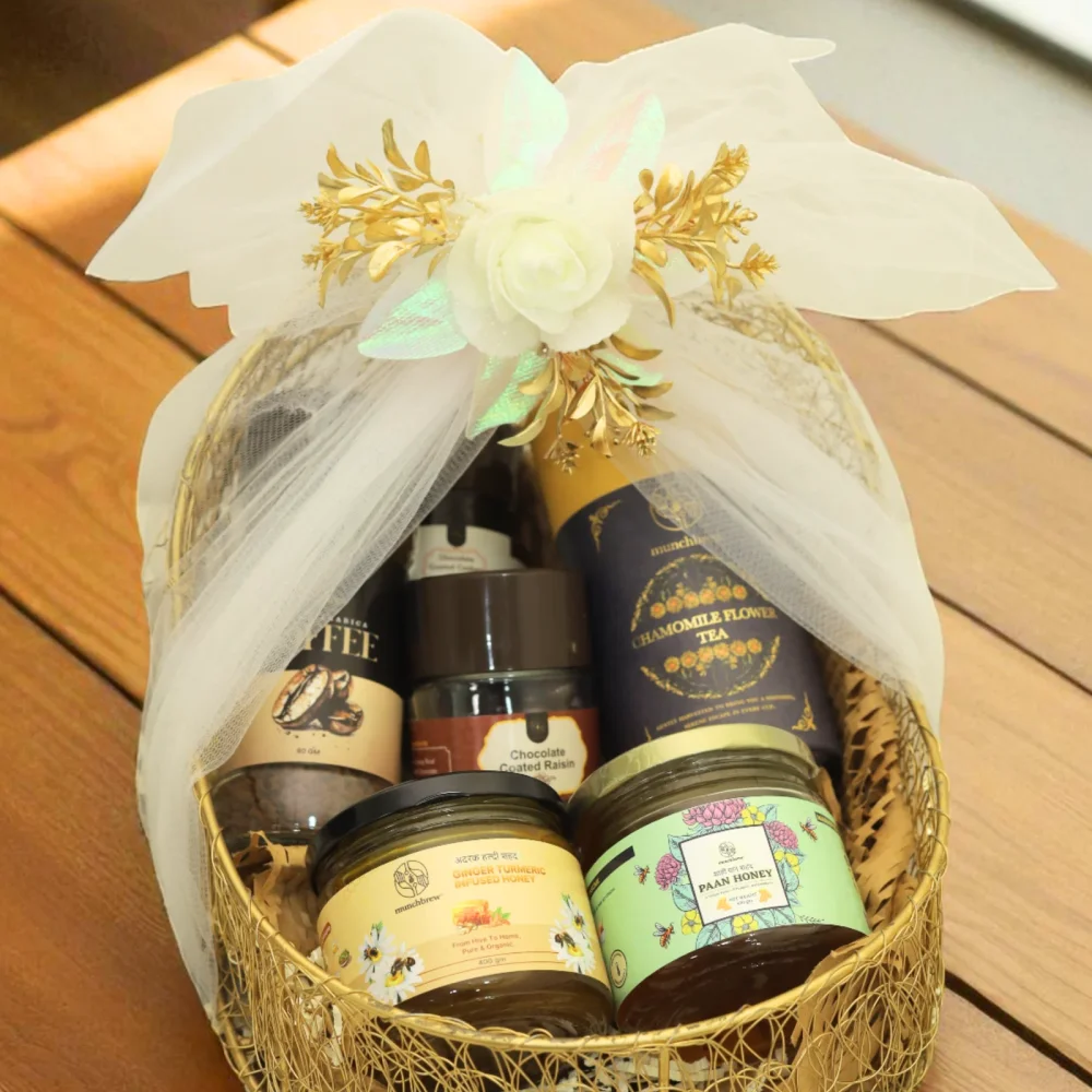 Customizable Gourmet Food & Tea Coffee Gift Basket - Handicrafts & Gifts by Innoskape India Pvt. Ltd.