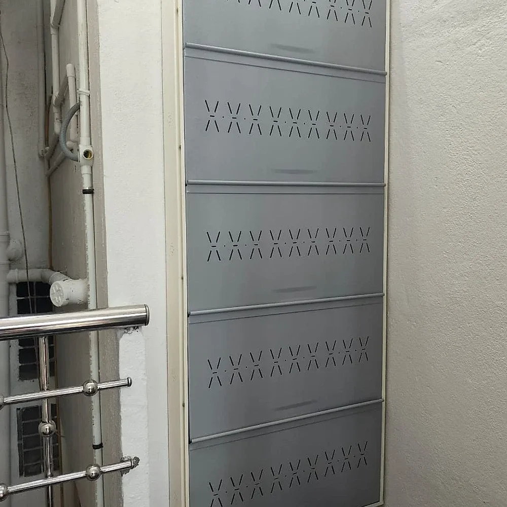 Wall-Mounted Metal Shoe Rack with 5 Tiers - Furniture & Interiors by Blinkfirst
