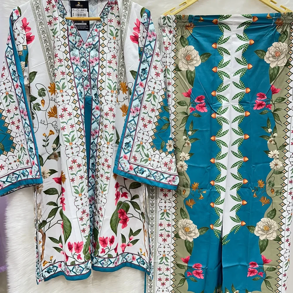 Digital Printed Lycra Crepe Cord Set - Textiles & Apparel by Ayzel Pvt. Ltd.