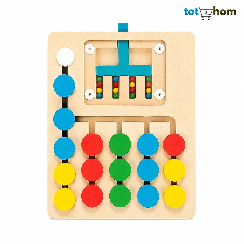Wooden Colour Recognition Puzzle Board - Sports, Toys & Games by Vishva Guru Traders