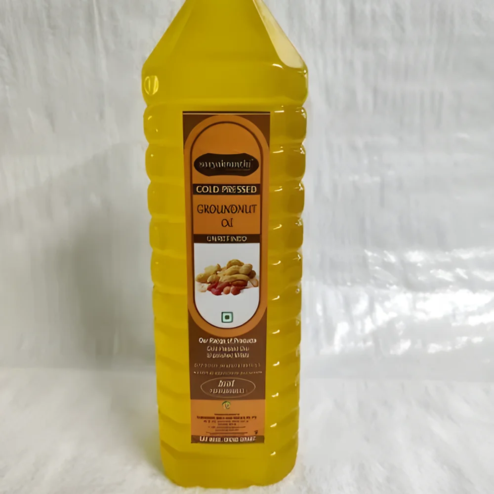 Sasyakranthi Cold Pressed Groundnut Oil - Food & Agriculture by Sasyakranthi Agro and Food Products Pvt.
