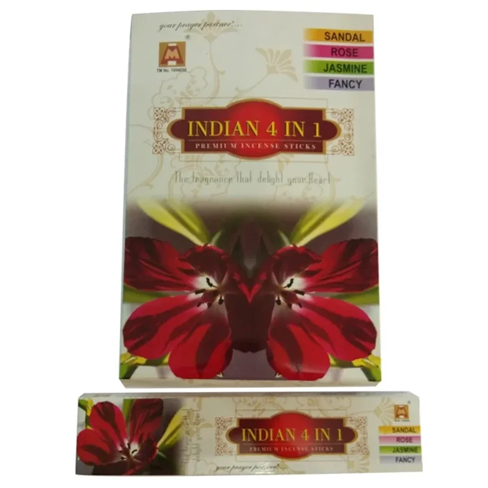 Agarbatti Sticks 4 in 1 Fragrance Pack - Home & Kitchen by Indian Agarbatti Manufacturers
