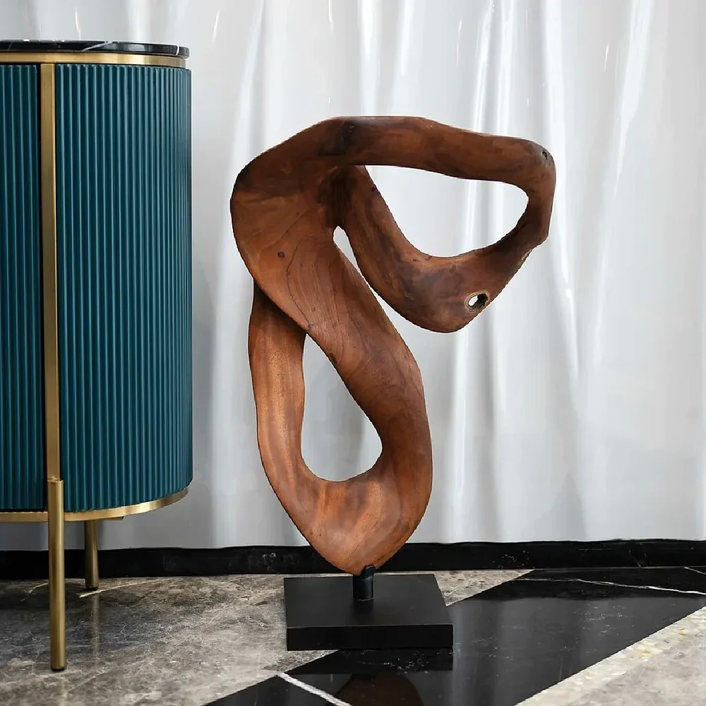 Spiritual Theme Sculpture - Home & Kitchen by Wooden Owl Design Pvt. Ltd.
