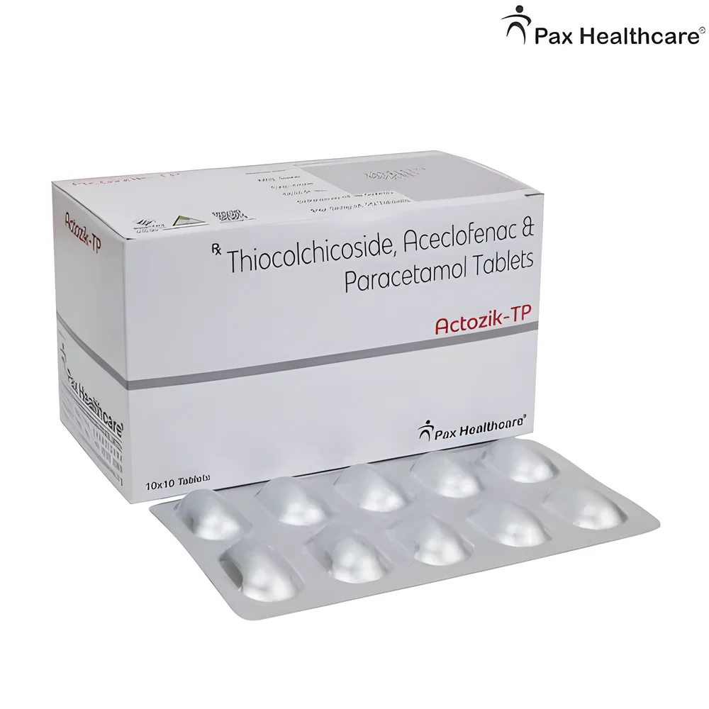Aceclofenac 100mg Paracetamol 325mg Thiocolchicoside 4mg Tablets - Healthcare & Medical by Aarushi Pneumatics