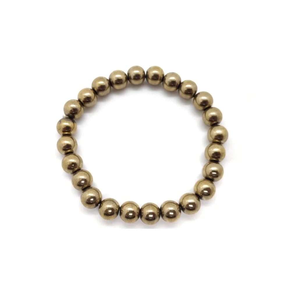 Golden Hematite Bracelet - Gems & Jewelry by Zairish Global