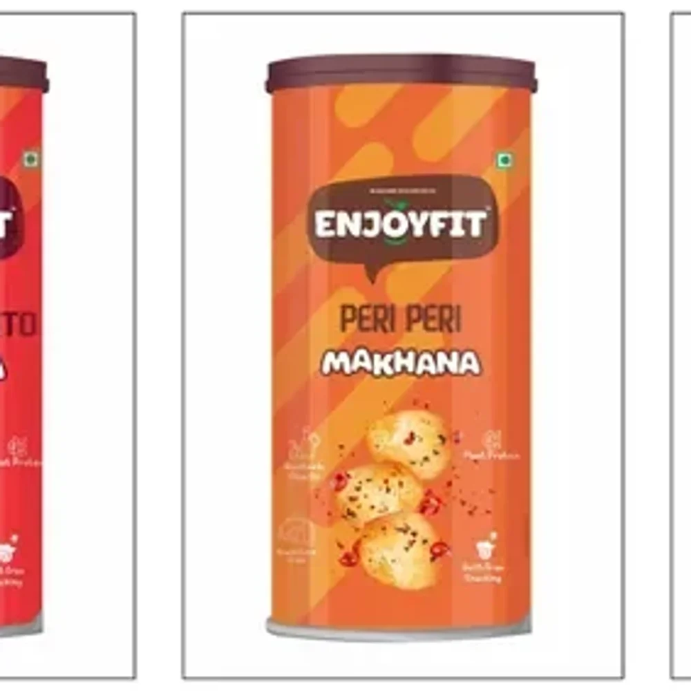 ENJOYFIT Roasted Makhana Snacks - Tangy Tomato, Peri Peri, Achari Chatka - Food & Agriculture by Mukesh Trading Co.