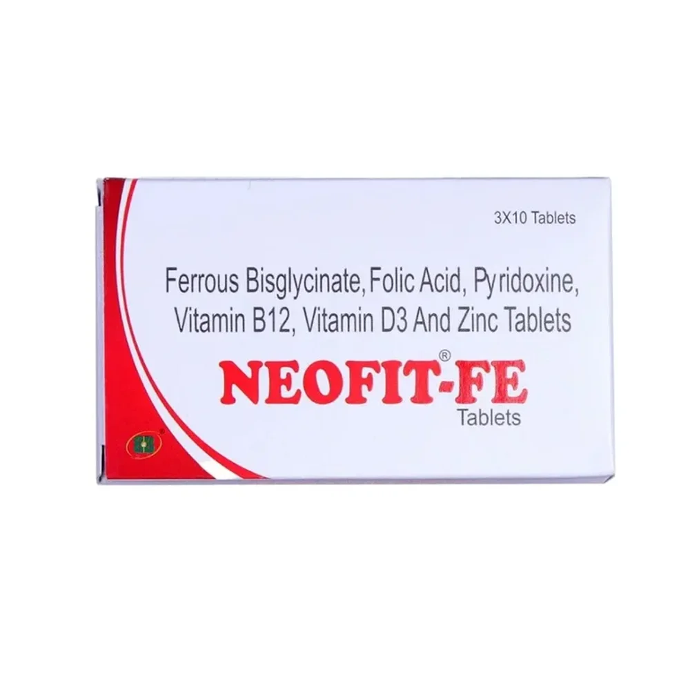 Neofit-Fe Iron & Nutrient Supplement Tablets (pack of 20 Tablets) - Healthcare & Medical by B&b-Nutretia Pvt. Ltd.