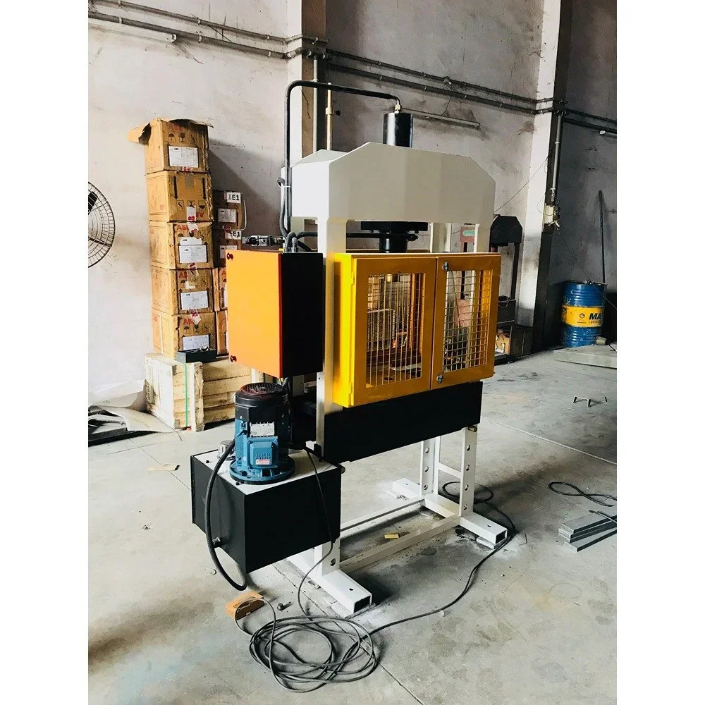 Mild Steel H-Frame Industrial Hydraulic Press Machine - Machinery & Equipment by Hari Engineering Works