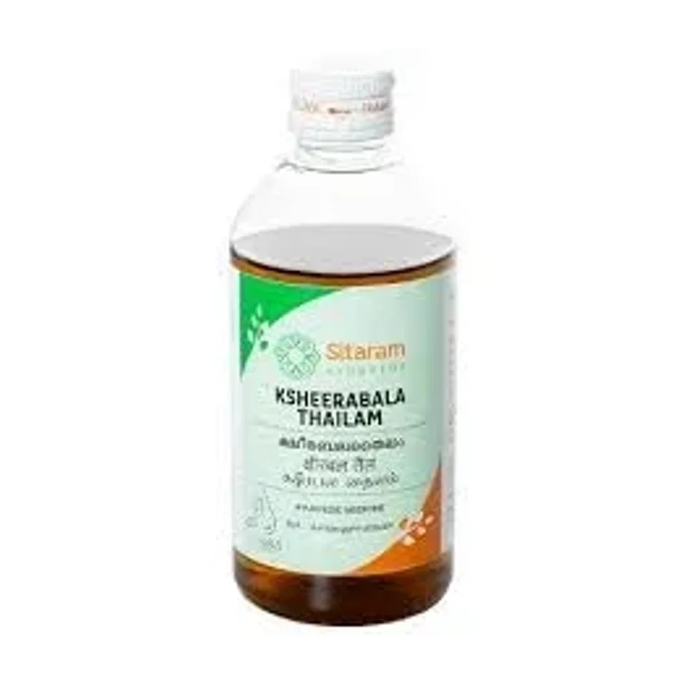 Sitaram Ayurveda Khsheerabala Thaila 200 ML Bottle - Healthcare & Medical by Ayurweb