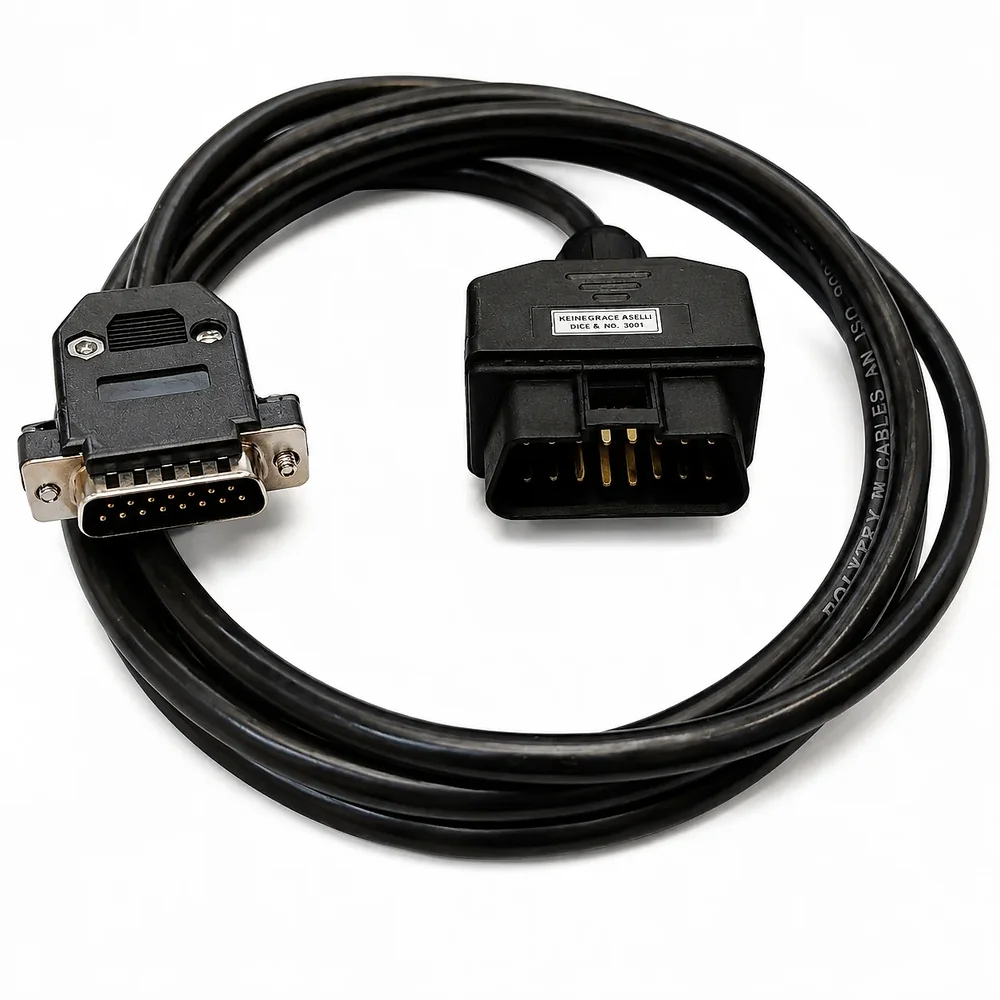 Tata Motors Samtec OBD-II 16 Pin to DB-15 Diagnostic Cable - Automotive & Transport by Sunyash Multi Trading Pvt. Ltd.