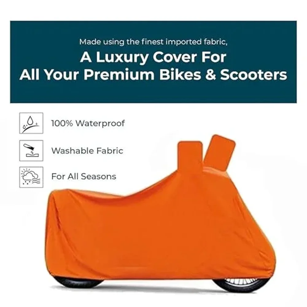 Polyester Waterproof Scooty Cover with Mirror Pocket - Automotive & Transport by Worldlookenterprises