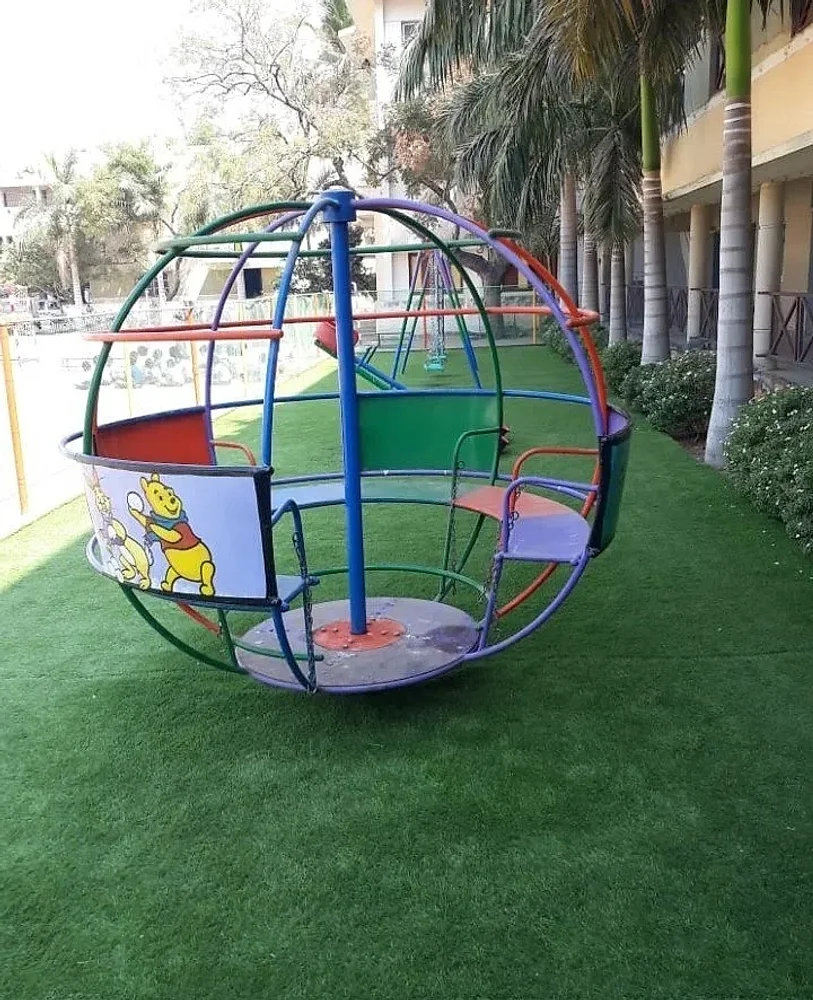 NAC Mild Steel Multicolor Globe Merry Go Round - Sports, Toys & Games by Nac Industries