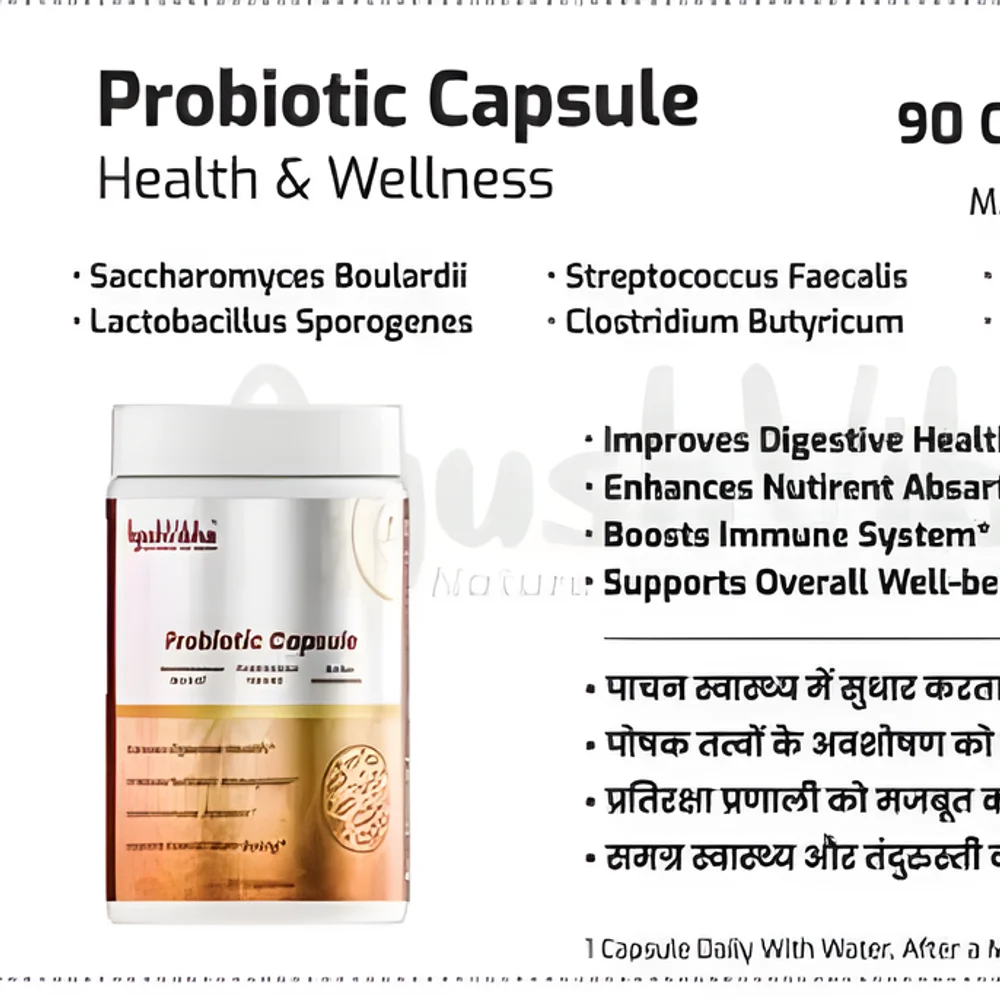 Ayush Vriksha Probiotic Digestive Health Capsules - Healthcare & Medical by JM Global Exports