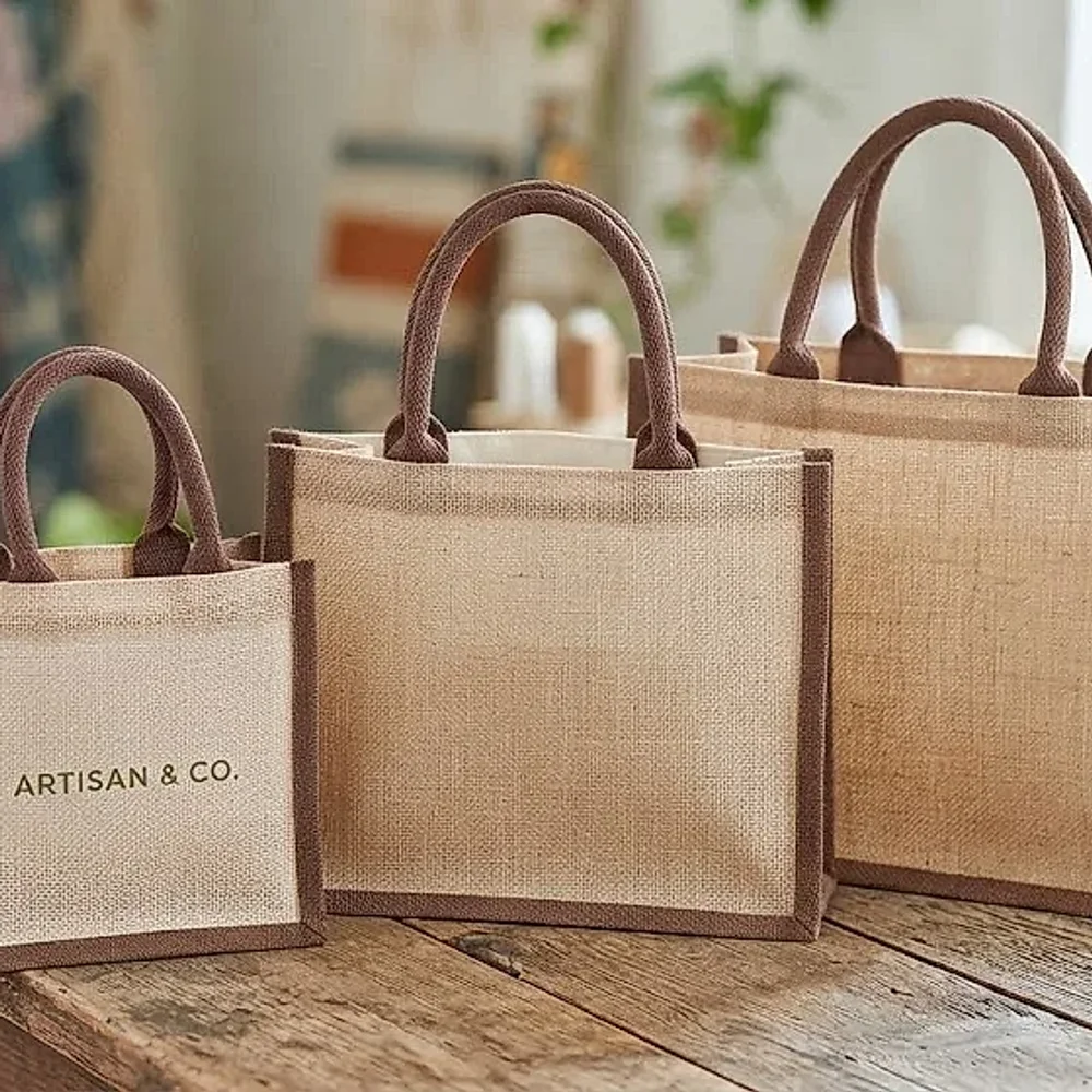 Three Jute Bags - Packaging & Printing by Jute Bags Manufacturing