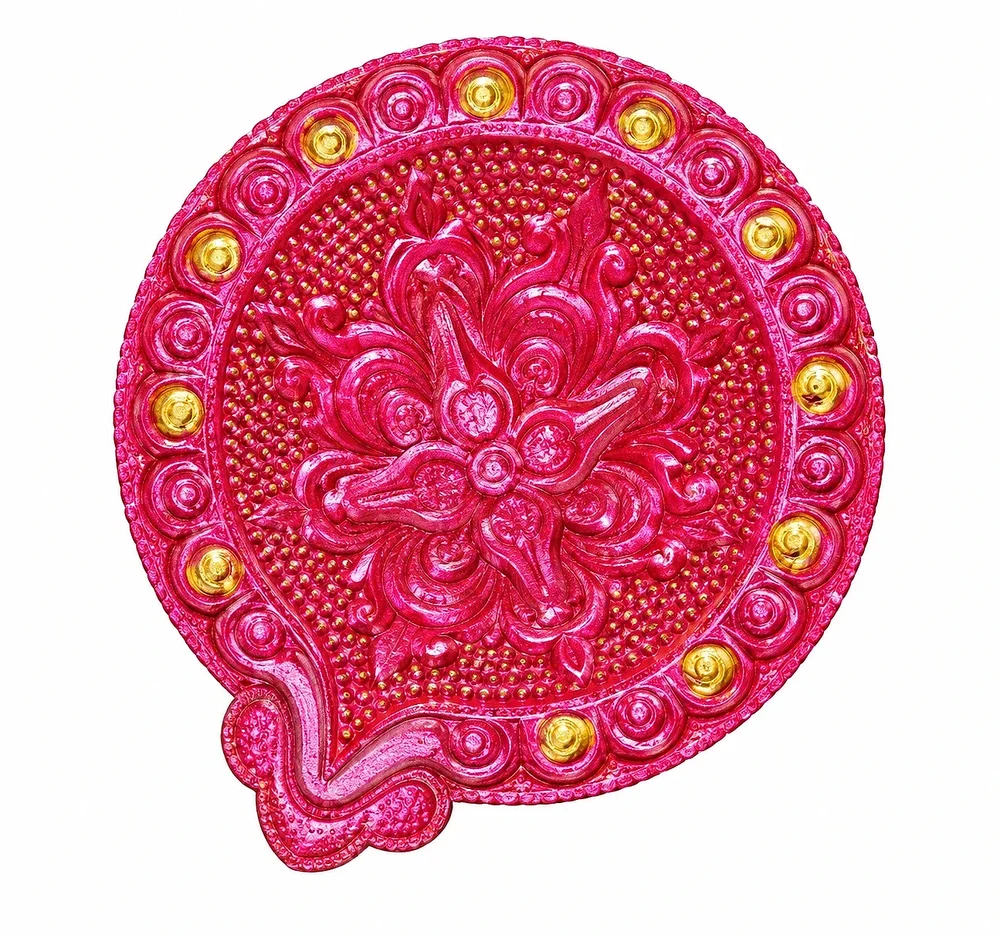 Diwali Clay Diya With Metallic Finish - Home & Kitchen by Roos Indira Creations