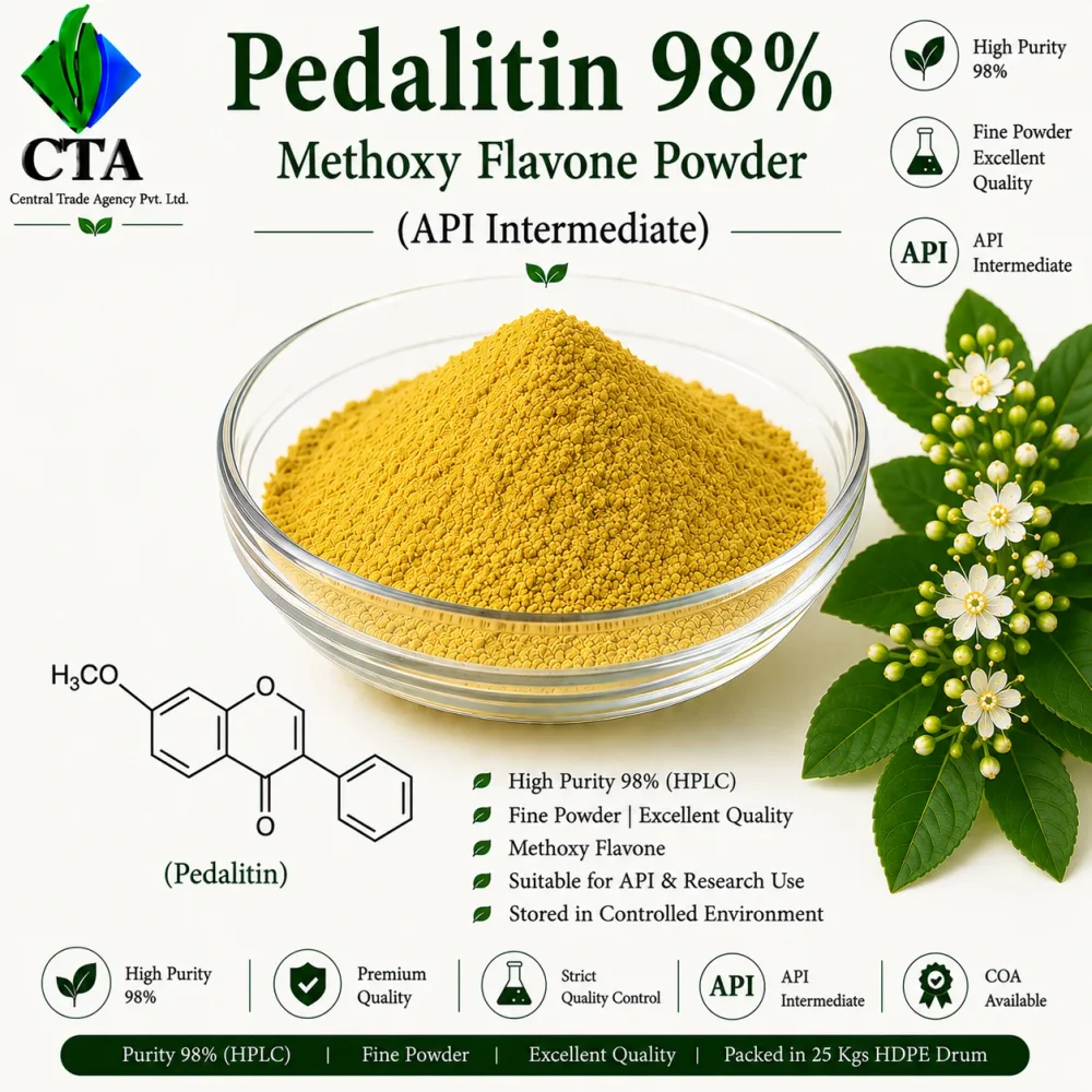 Pedalitin 98% Methoxy Flavone Powder API Intermediate - Chemicals & Raw Materials by Central Trade Agency Pvt. Ltd.