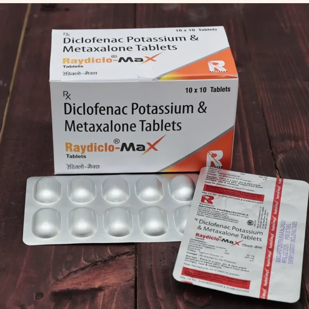 Diclofenac Potassium 50mg & Metaxalone 400mg Tablets - Healthcare & Medical by Raytheon Pharmaceuticals