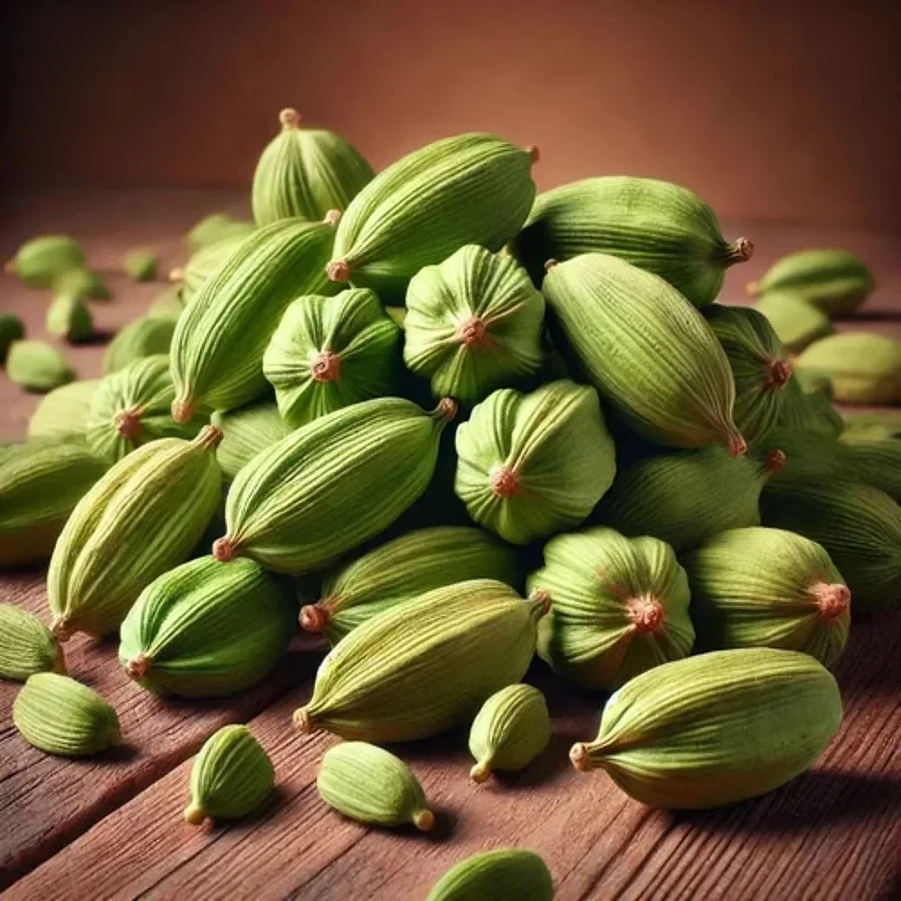 Super Bold 9 mm Alleppey Green Cardamom - Food & Agriculture by Ksar Inforcement (OPC) Pvt. Ltd.
