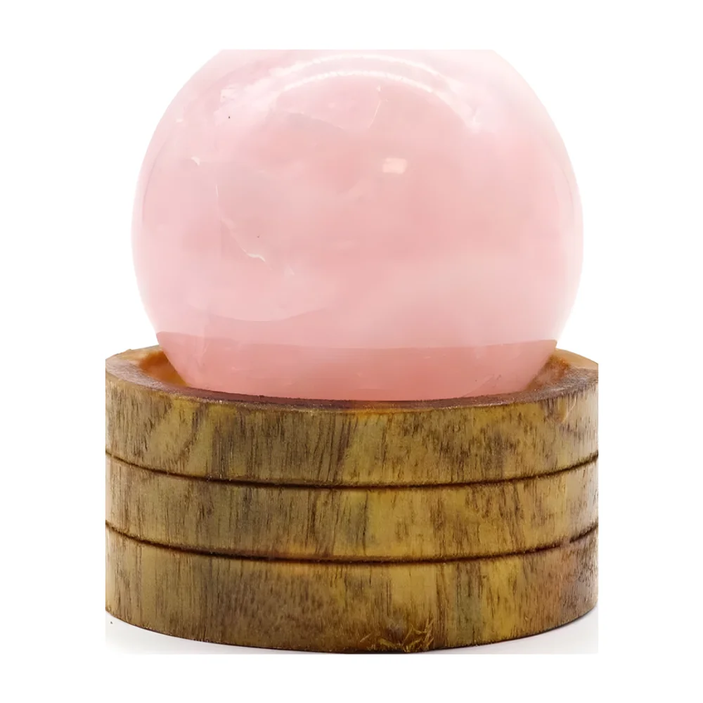 Polished Natural Rose Quartz Sphere - Gems & Jewelry by Sarah Agate