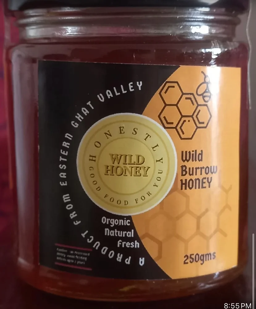 Wild Burrow Honey 250 gms - Food & Agriculture by Tejoorgonics