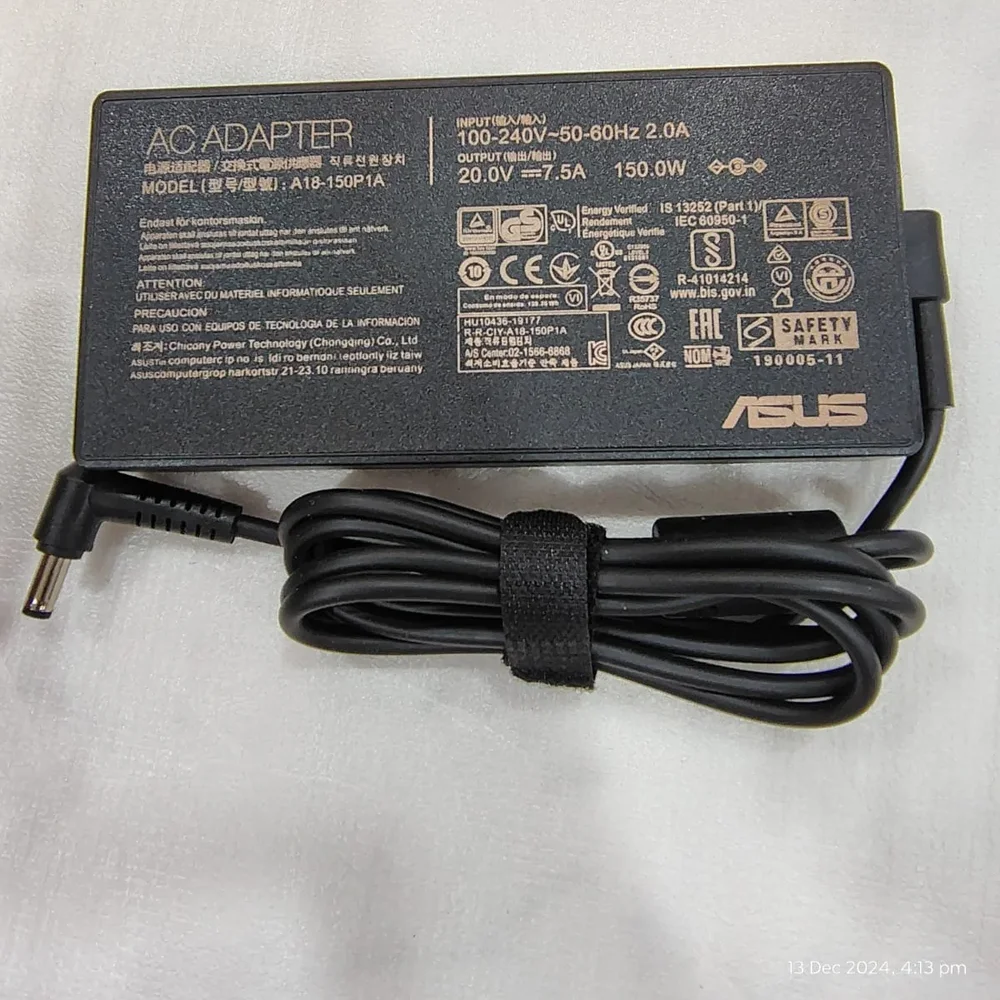 Asus A18-150P1A 150W Laptop AC Adapter - Electronics & Electrical by Kingfast Technologies