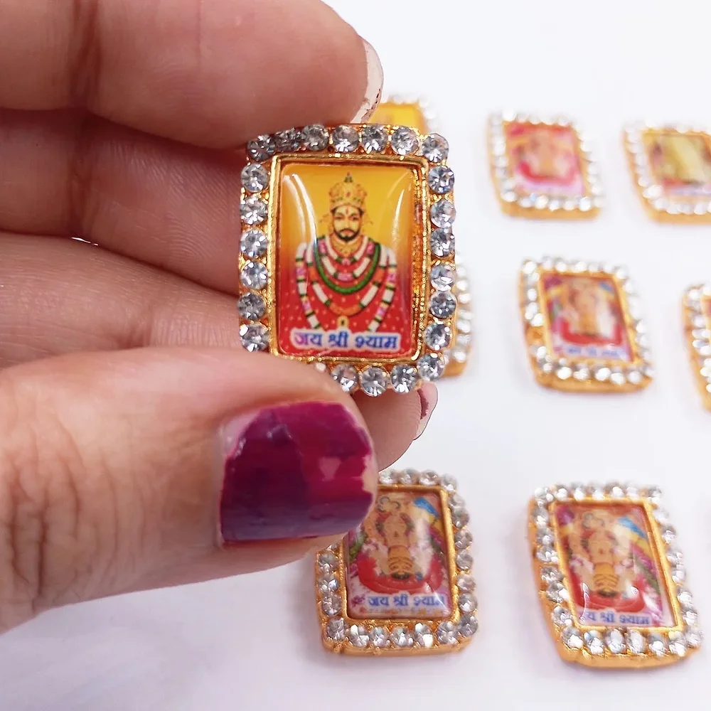 Eshoppee Khatu Shyam Baba Swaroop Pendants for Bracelets - Gems & Jewelry by C.luniaandsons