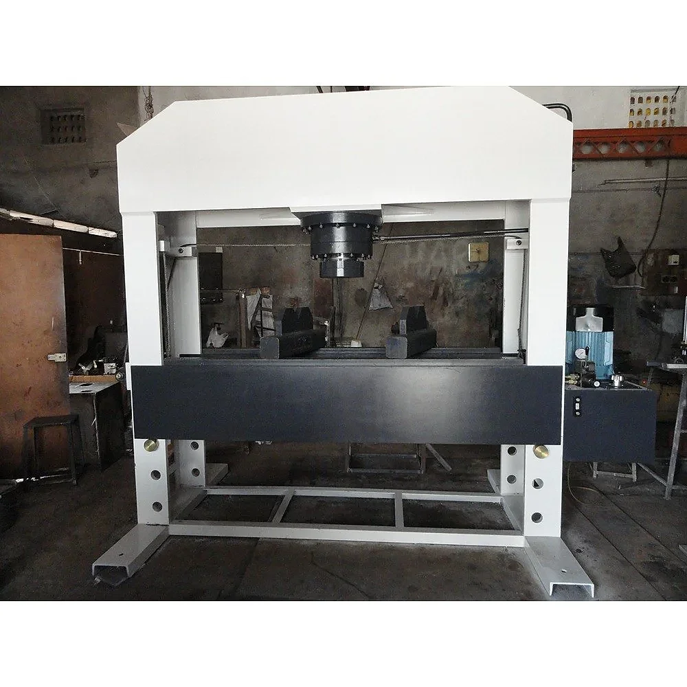 Mild Steel 80 Ton Hydraulic H-Frame Press Machine - Machinery & Equipment by Hari Engineering Works
