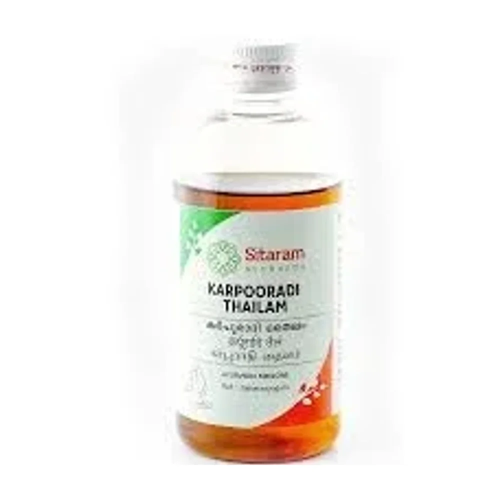 SITARAM AYURVEDA Karpooradi Thaila 200 ML PET Bottle - Healthcare & Medical by Ayurweb