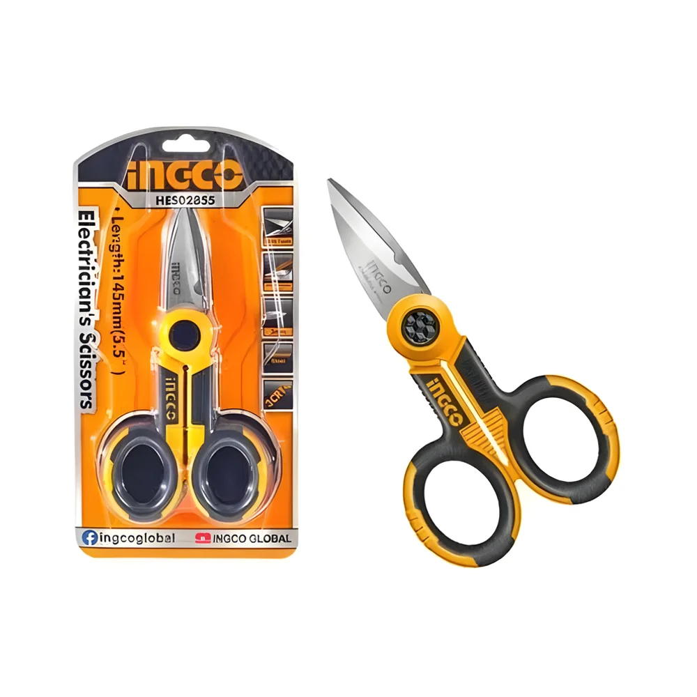Ingco 5.5 inch Stainless Steel Electrician's Scissors - Industrial Supplies & Tools by Polystructo Building Systems Pvt. Ltd.