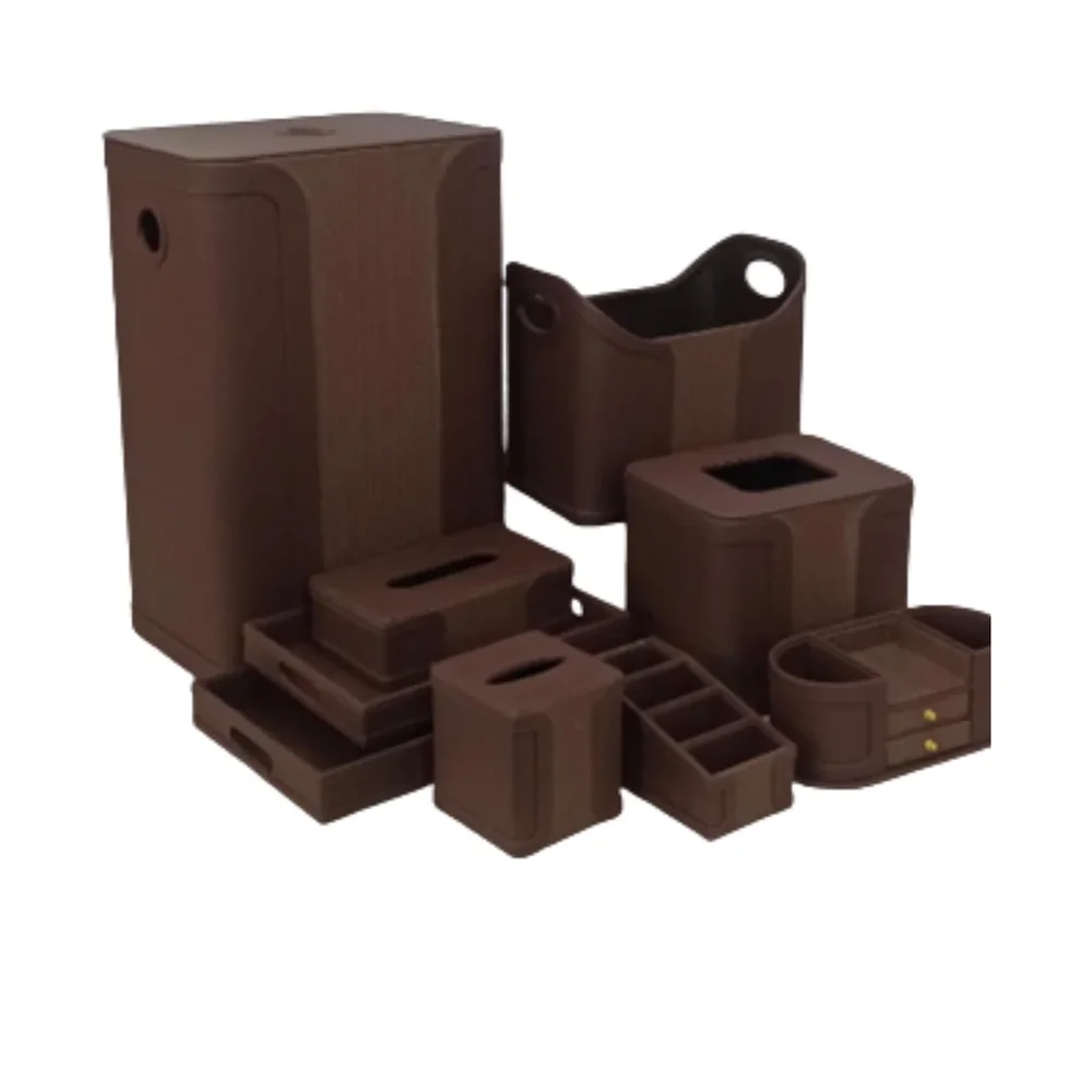 Flap Design Laundry Basket Accessories Set - Home & Kitchen by SB Leather & Home Furnishing LLP