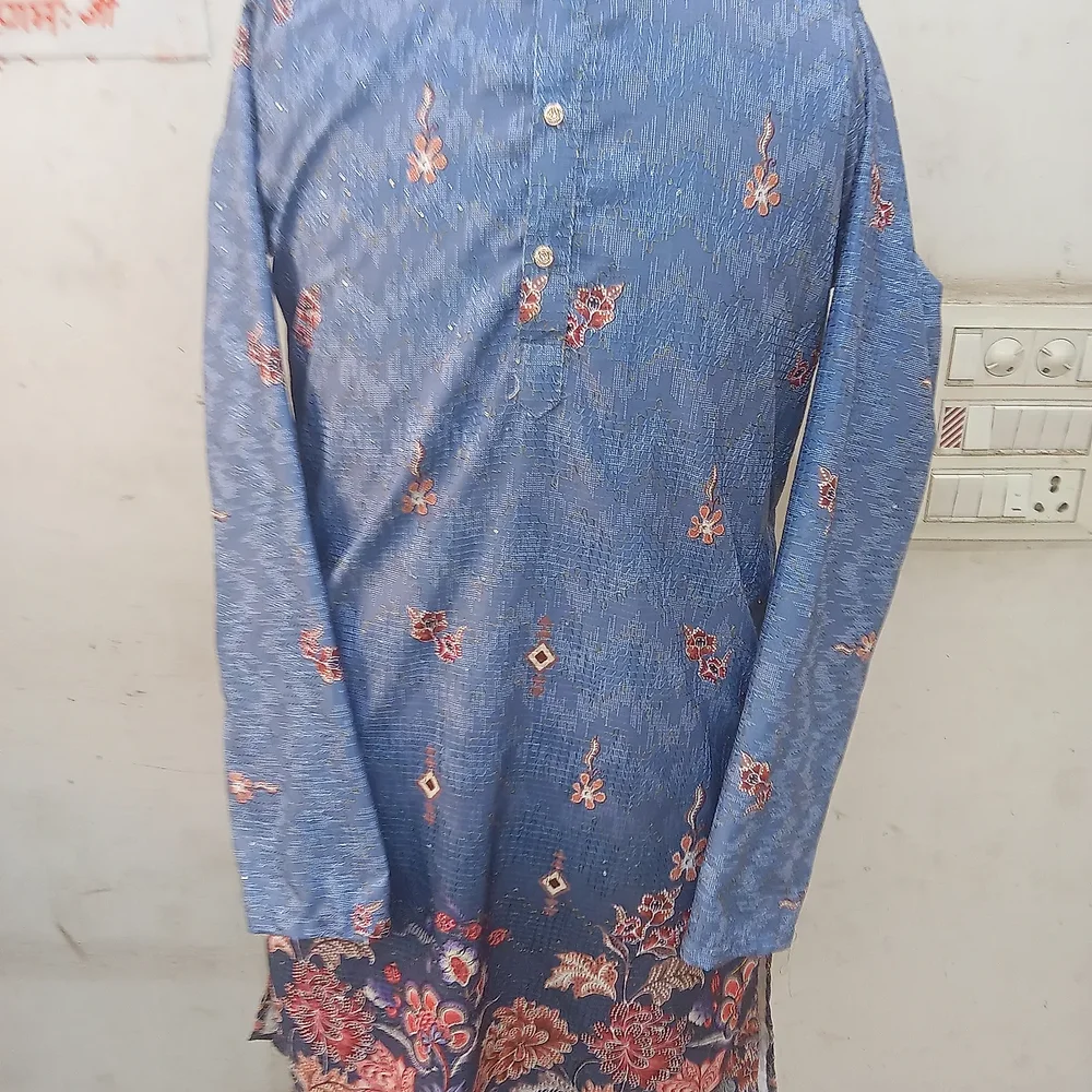 Printed Rayon Cotton Kurta Pajama - Textiles & Apparel by M/S. Radhay Radhay Collection