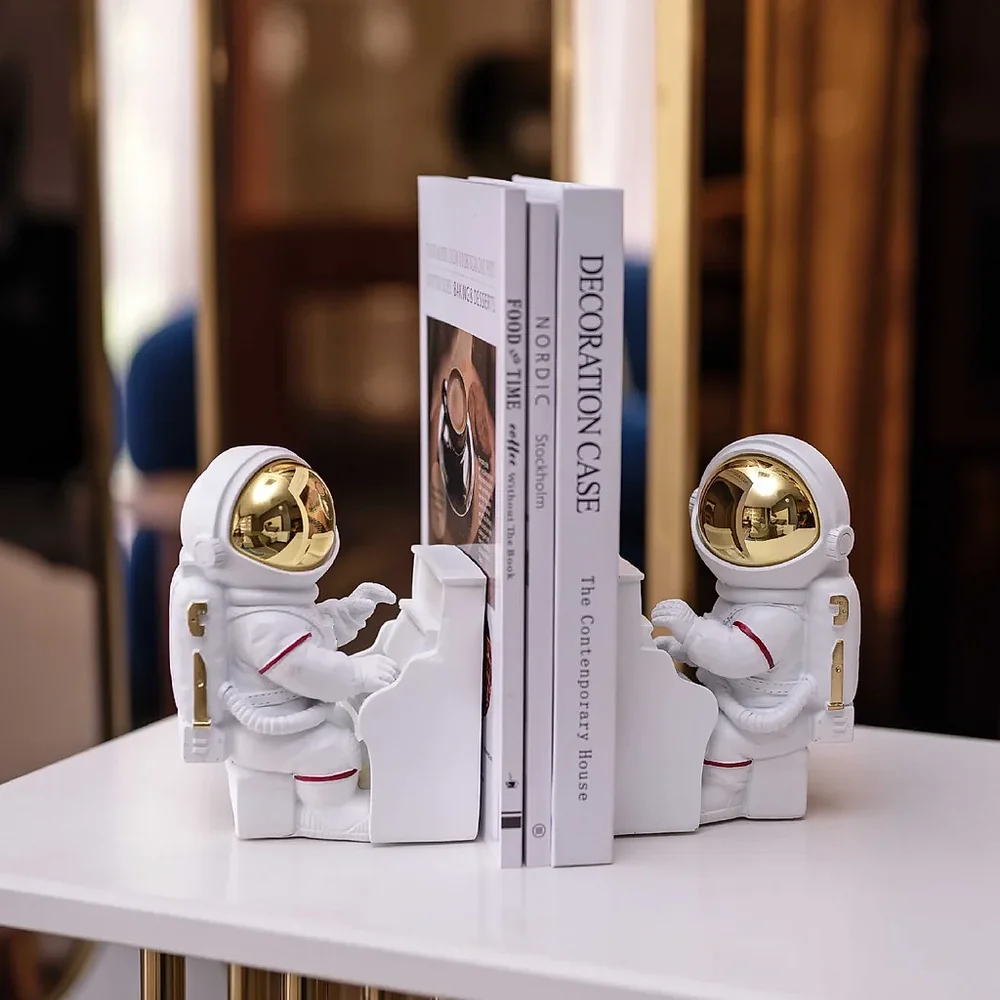 Study Room Bookend Set - Home & Kitchen by Wooden Owl Design Pvt. Ltd.