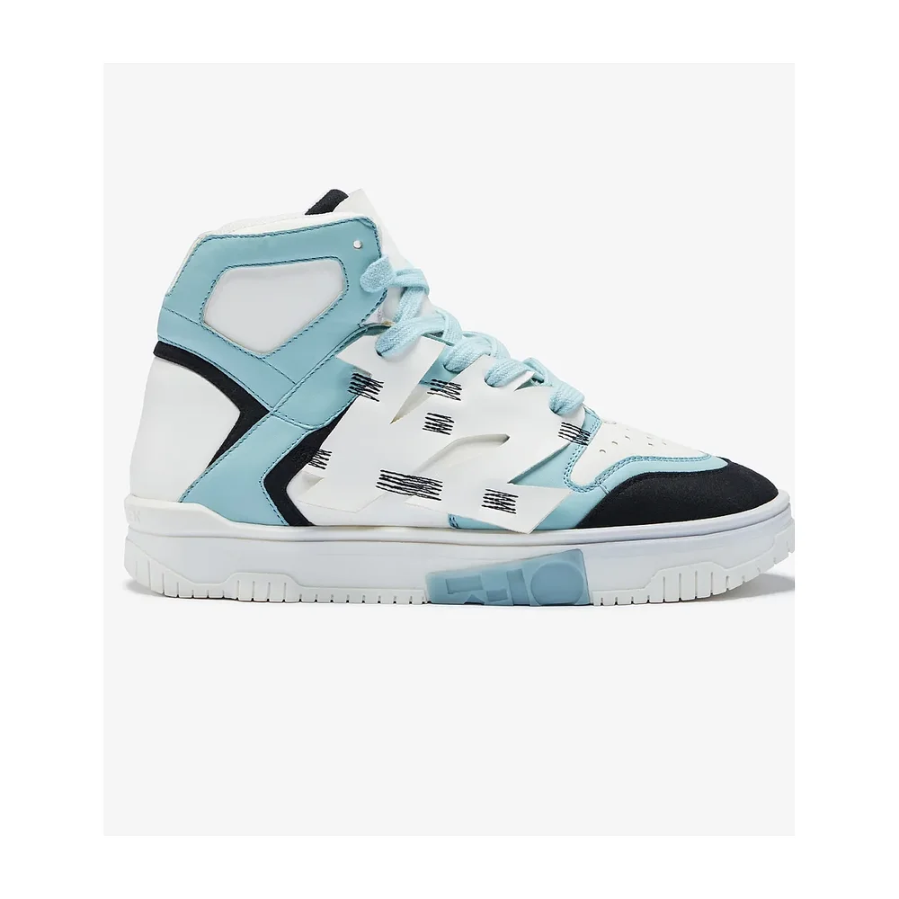 7-10 Cloud White High-Top Sneakers - Footwear, Bags & Leather Goods by Disruptive Fashion Pvt. Ltd.