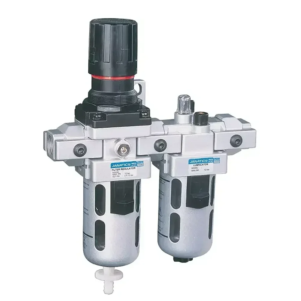Janatics FR Series Pneumatic Filter Regulator - Machinery & Equipment by Shravan Industrial Solutions