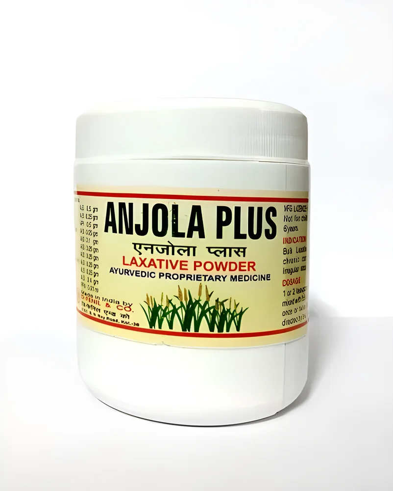 Anjola Plus Ayurvedic Laxative Powder 400 Gm (Pack of 4) - Healthcare & Medical by M/S. D-Fenil & Co.