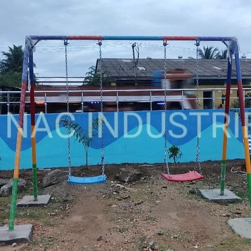 NAC Metal Double Swing for Outdoor Playgrounds - Sports, Toys & Games by Nac Industries