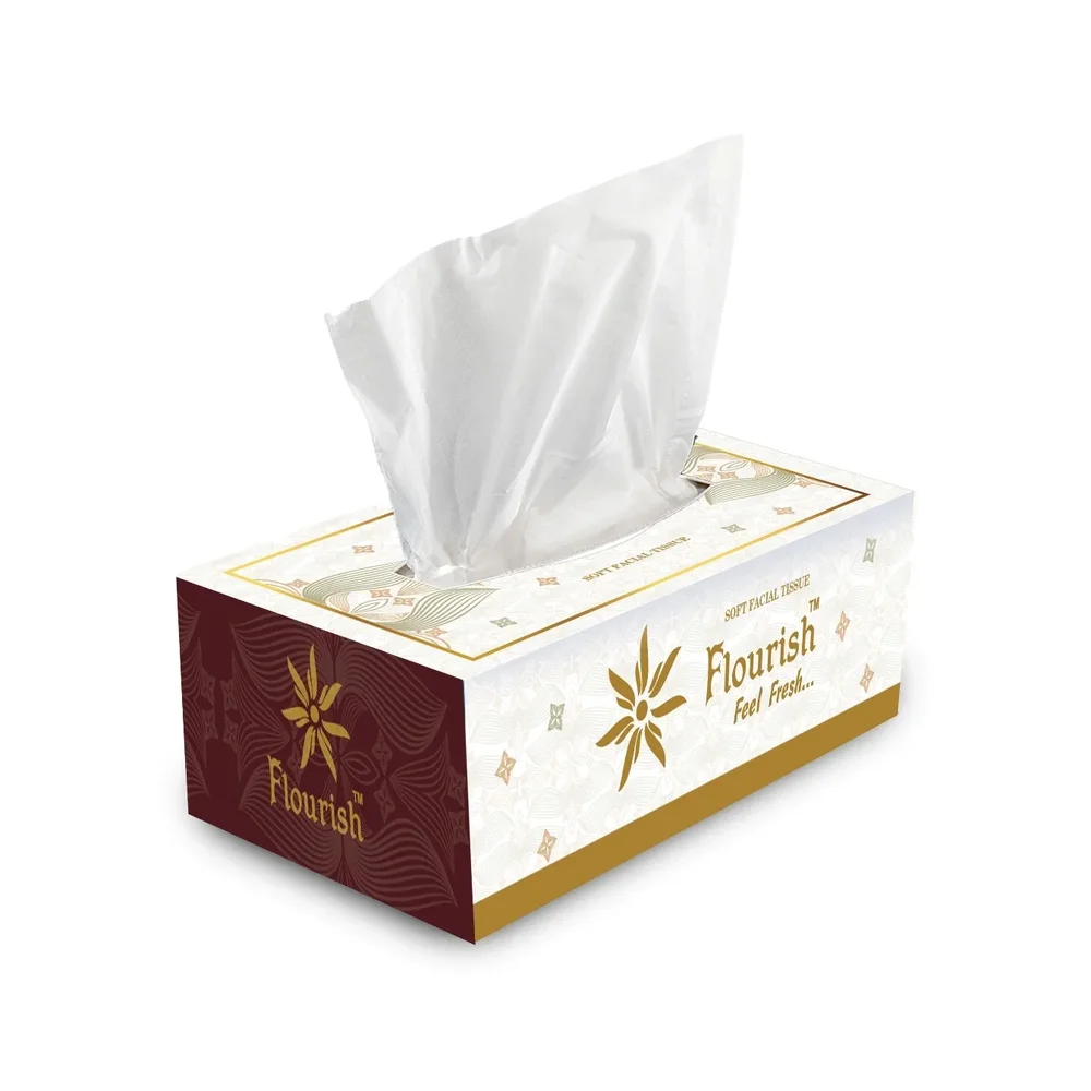 Flourish Soft Tissue Box 100 Pulls - Paper & Stationery by Flourish Trading Co.