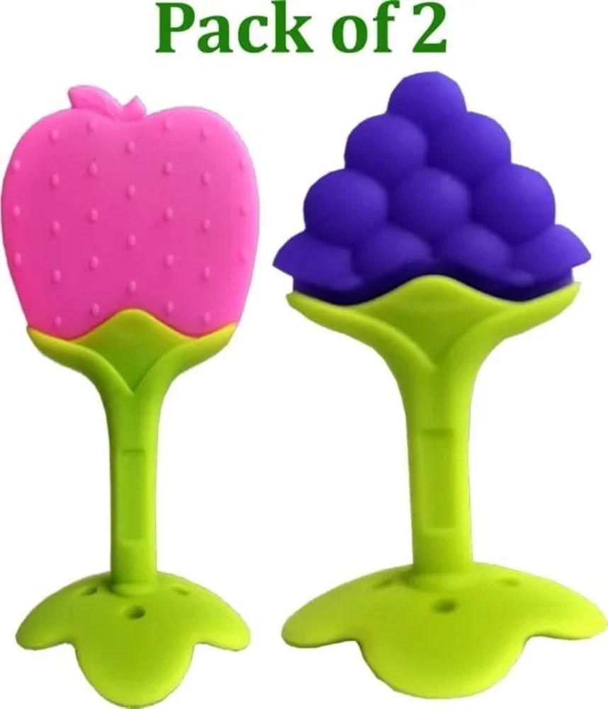 Silicone Fruit Shape Baby Teether Set - Plastics & Rubber by Shree Anant International