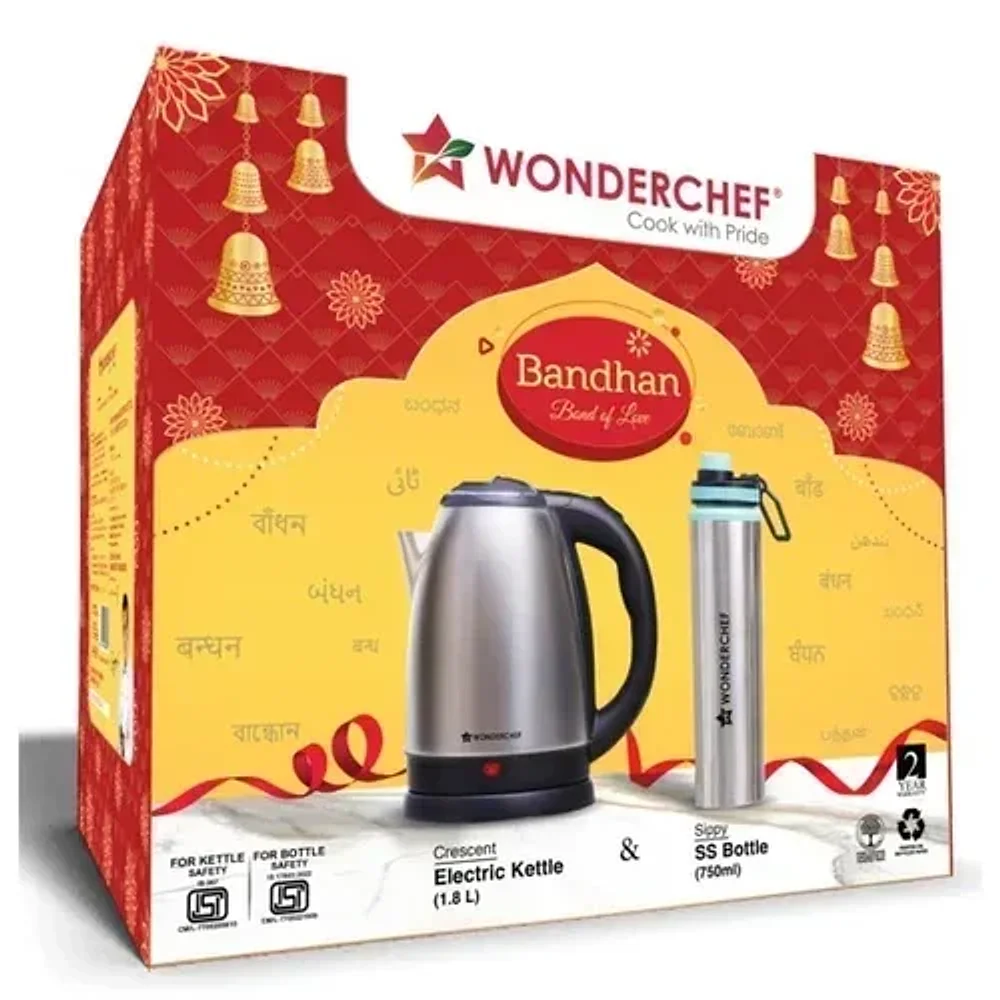 Wonderchef Bandhan Electric Kettle and Bottle Set - Home & Kitchen by Devx Enterprises