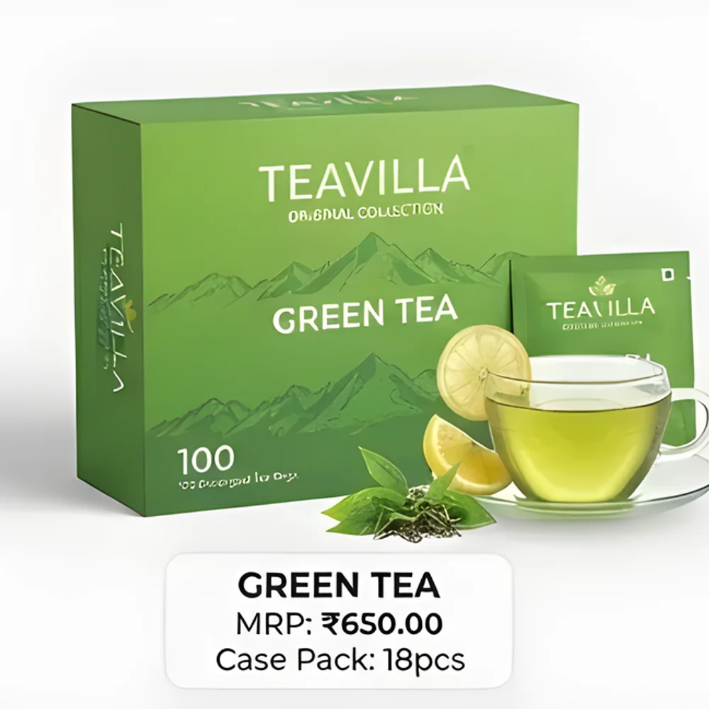 Green Tea Bags - Food & Agriculture by Apurva Organics Ltd.