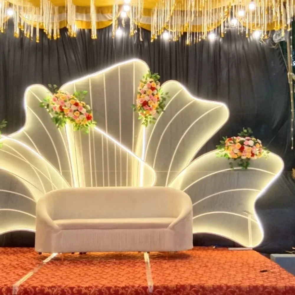 Metal Stage Backdrop - Construction & Building Materials by Decor Props Hub