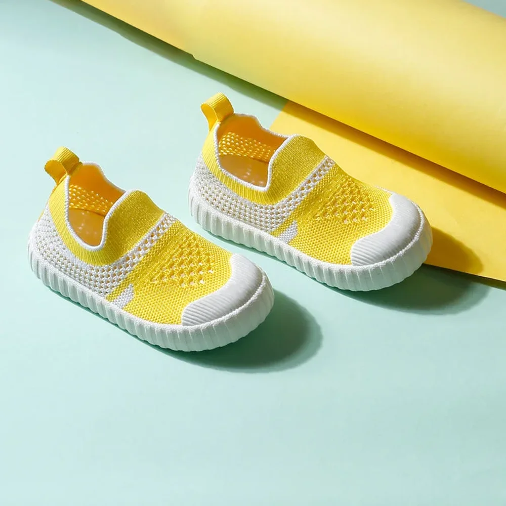 Unisex Yellow Toddler First Step Shoes - Footwear, Bags & Leather Goods by Parmar Brothers