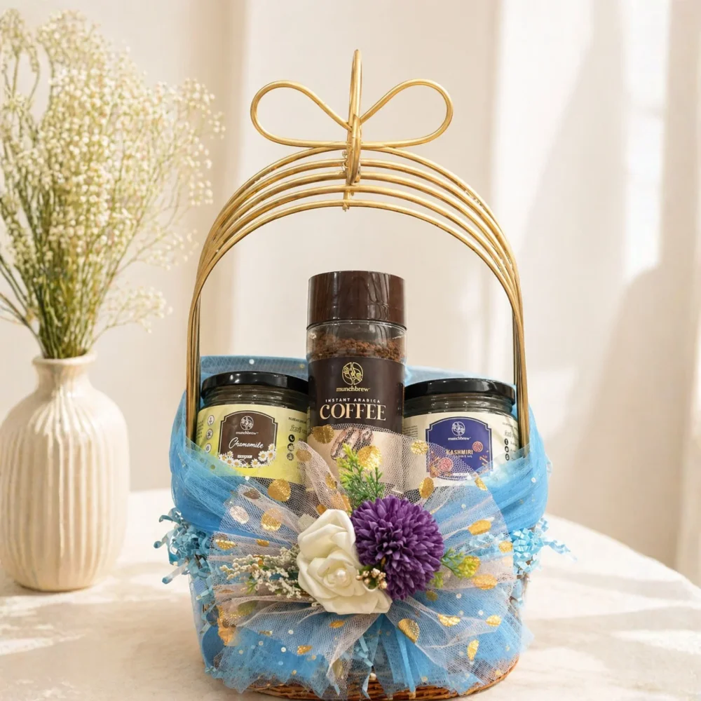 Munchbrew Wedding Cheer Hamper with Gourmet Food - Handicrafts & Gifts by Innoskape India Pvt. Ltd.
