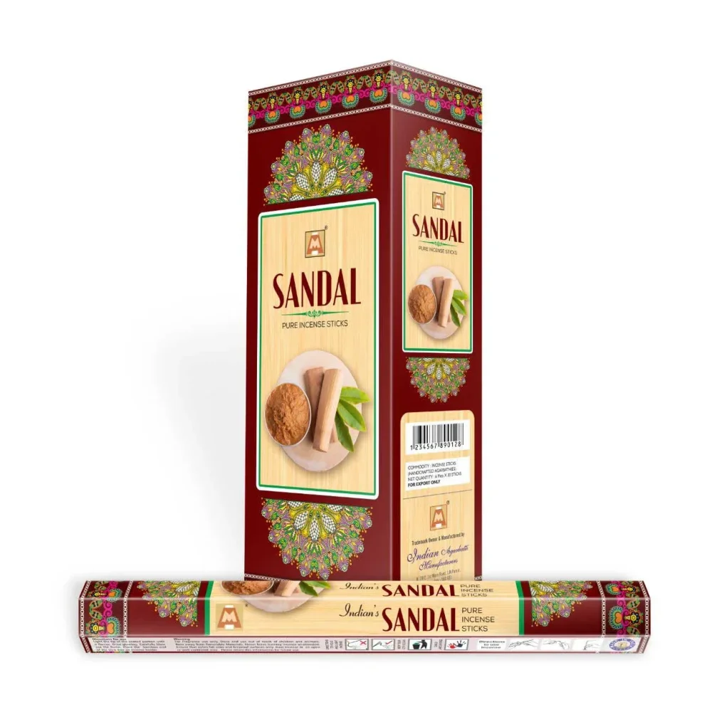 Handcrafted Sandalwood Agarbatti Sticks - Home & Kitchen by Indian Agarbatti Manufacturers