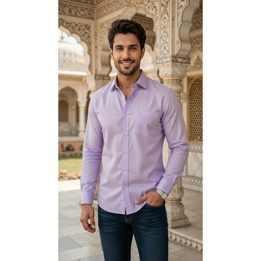 Slim-Fit Linen-Cotton Blend Casual Shirt - Textiles & Apparel by G M Apparels