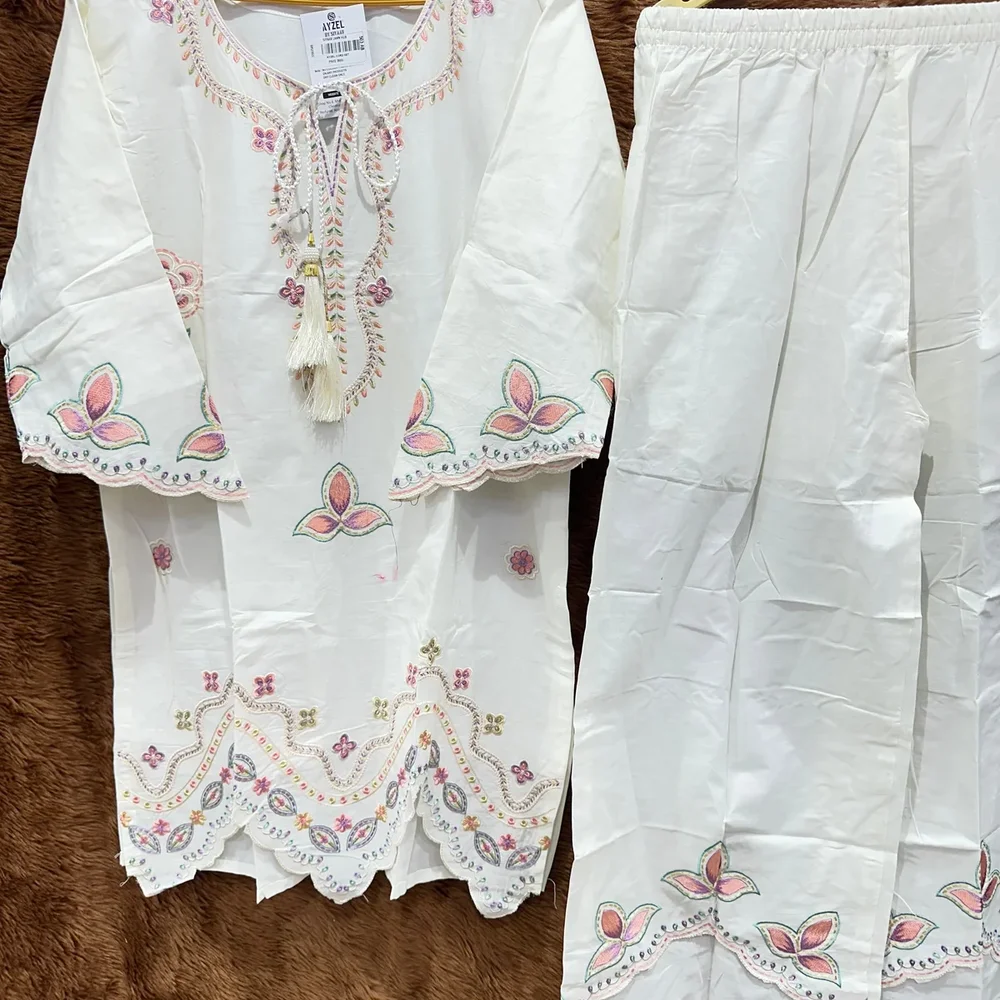 AYZEL Embroidered Lawn Kurta and Palazo Set - Textiles & Apparel by Ayzel Pvt. Ltd.