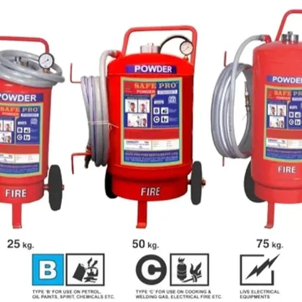 Agni 75 kg Wheeled Fire Extinguisher - Construction & Building Materials by Setout Fire Controls