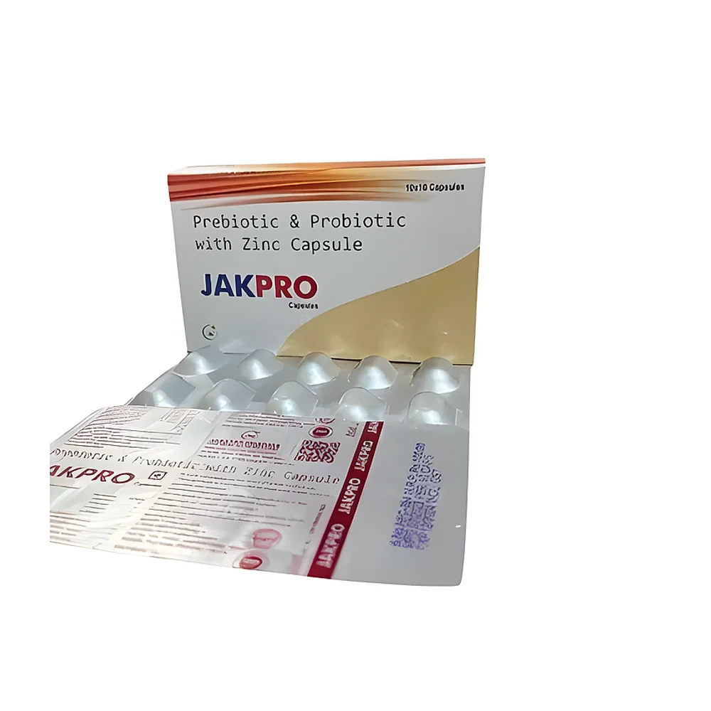 JAKPRO Prebiotic and Probiotic With Zinc Capsules - Healthcare & Medical by Jakstar Pharma