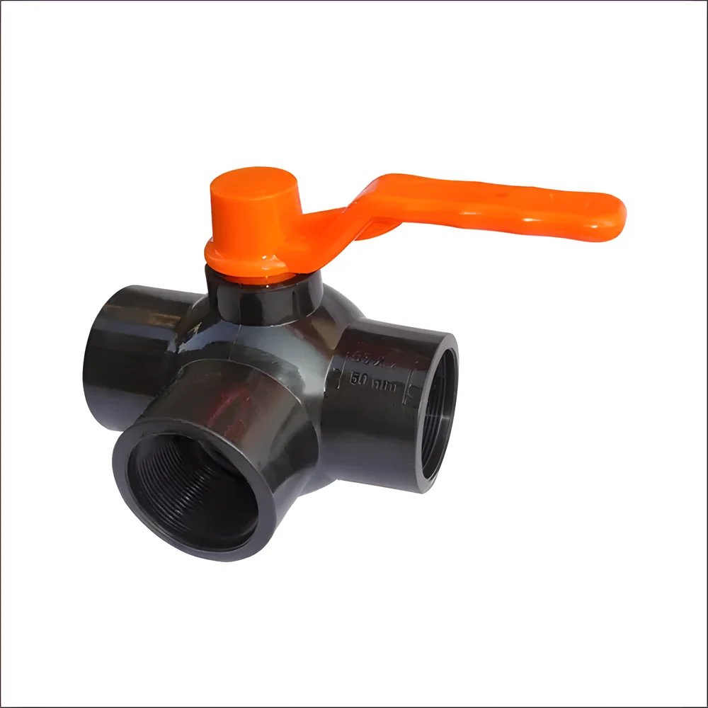 Brass Three Way Ball Valve 1/2 Inch - Industrial Supplies & Tools by JD Tech Industries