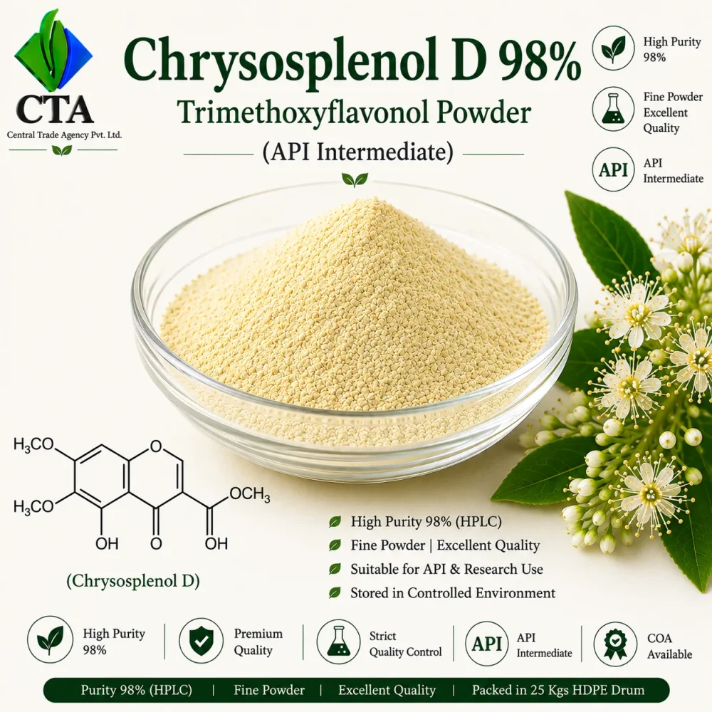 Chrysosplenol D 98% Trimethoxyflavonol Powder (Api Intermediate) - Chemicals & Raw Materials by Central Trade Agency Pvt. Ltd.